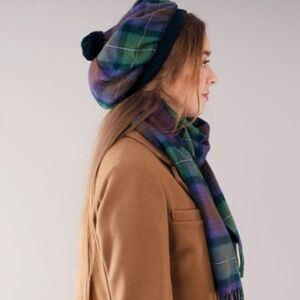 Lochcarron Of Scotland 100% Pure New Wool Tam Isle Of Sky One Size